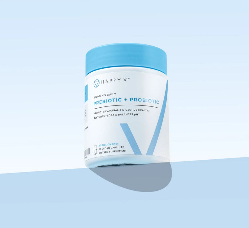 Happy‑V* – Intimate Microbiome Support with Prebiotics, 60 Vegan Capsules